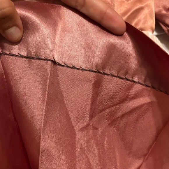 strapless open back dress Vintage 1980s Pink Satin Dress – ThisBlueBird main image 1
